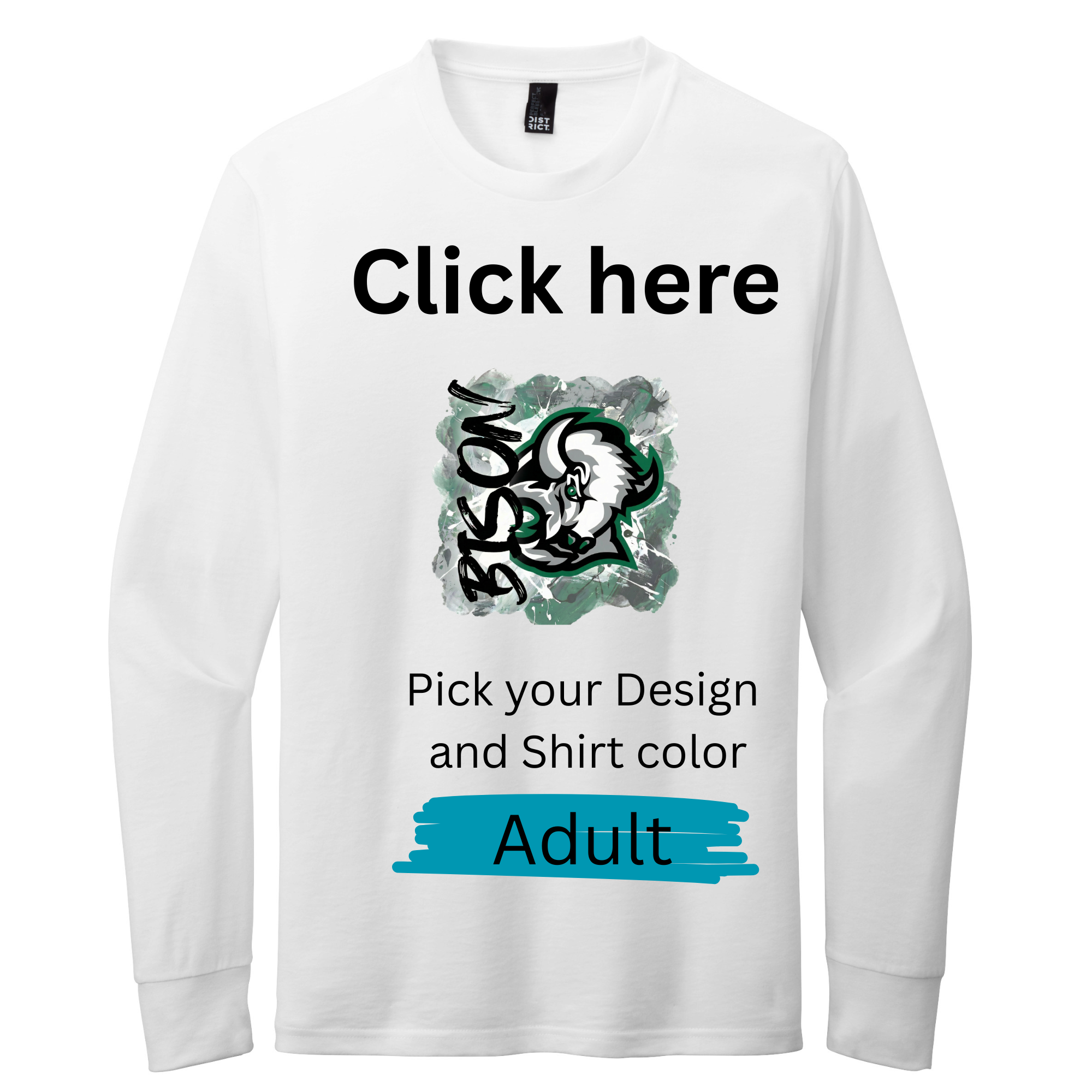 Adult- Bison Long Sleeve Shirts