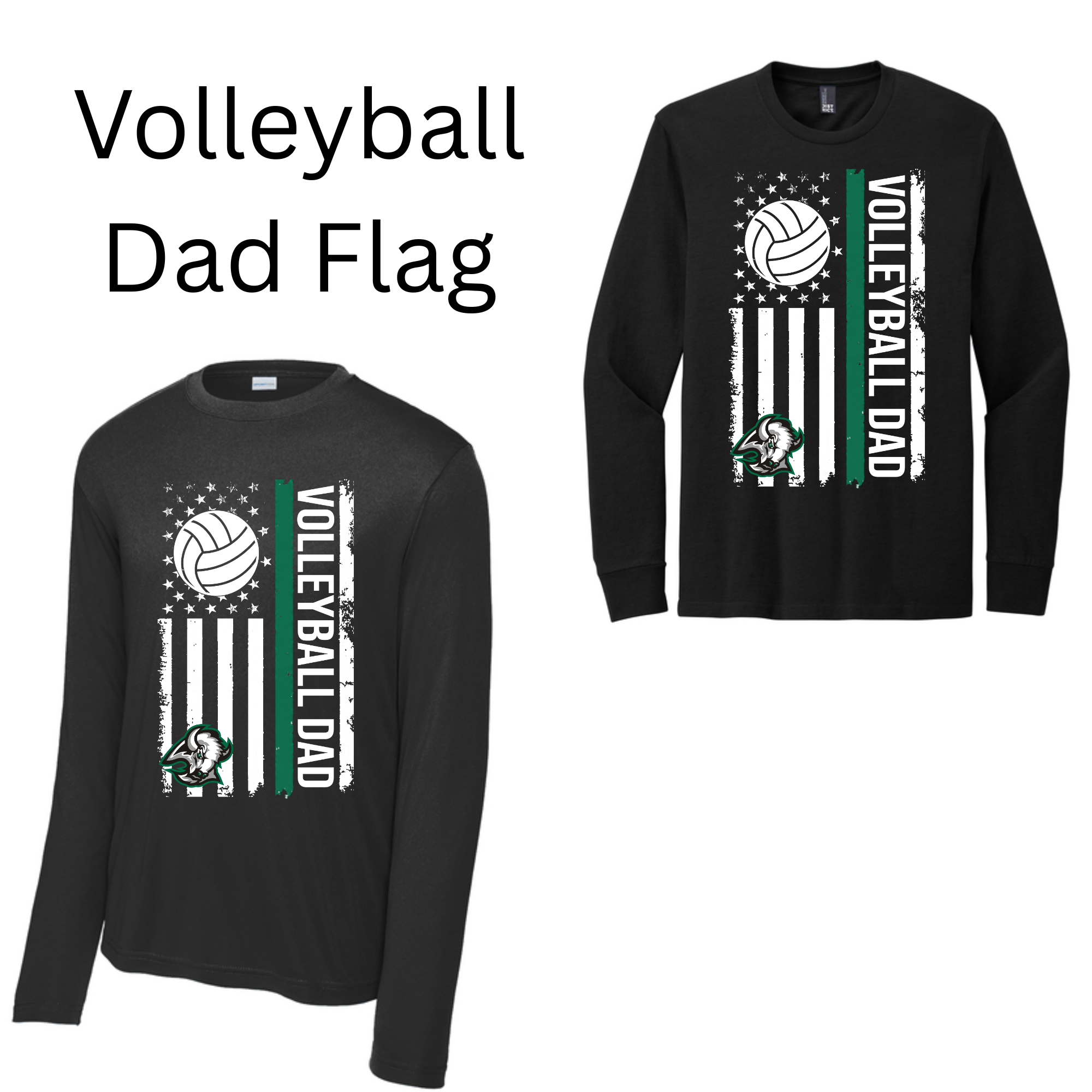 Volleyball Family Long Sleeves Both Regular and Polyester