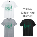 Bison 8 Stacked with Cursive