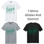Bison 8 Stacked with Cursive