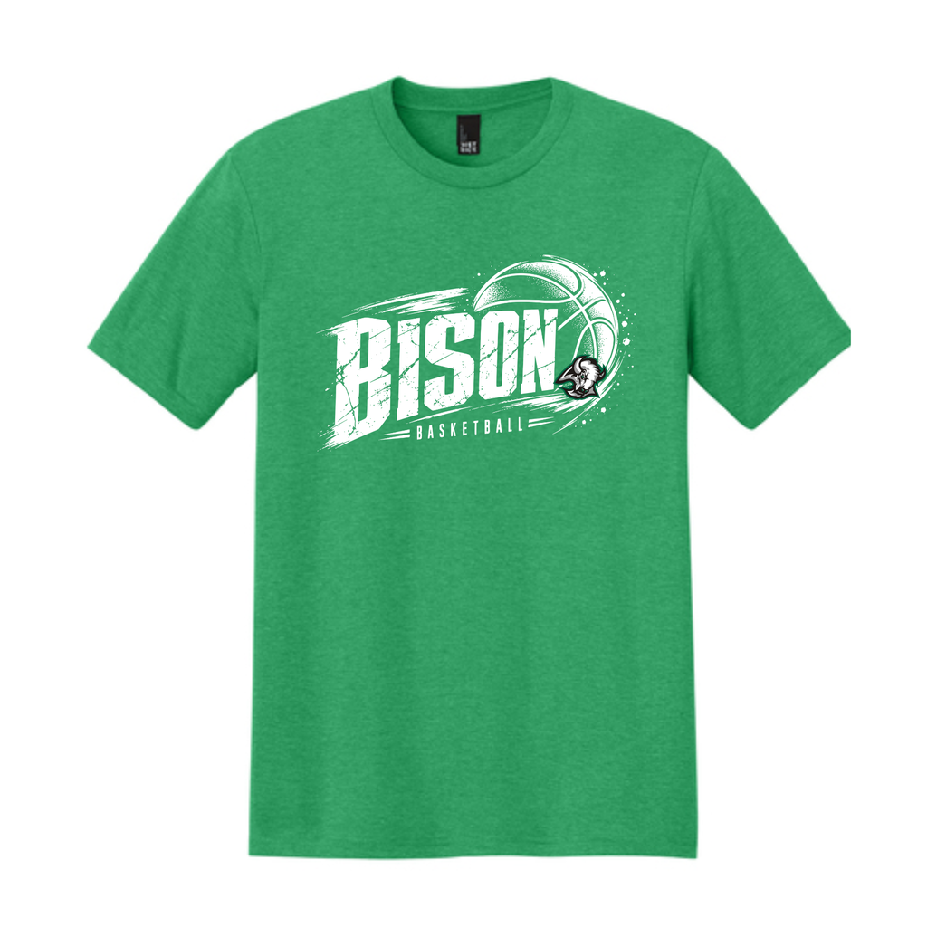 Basketball 7- Paint on Green Apparel