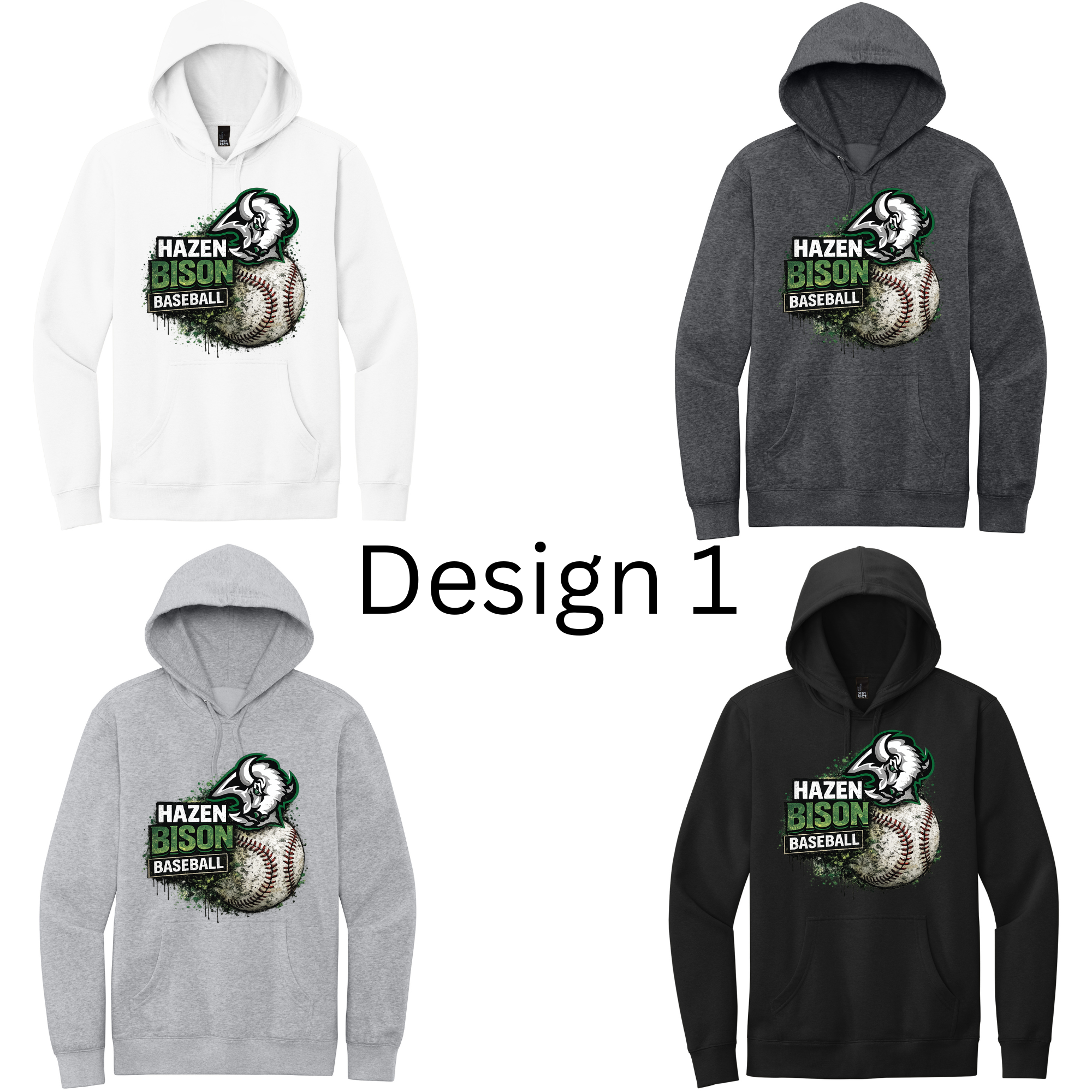 Baseball Hoodie- Adult and Youth