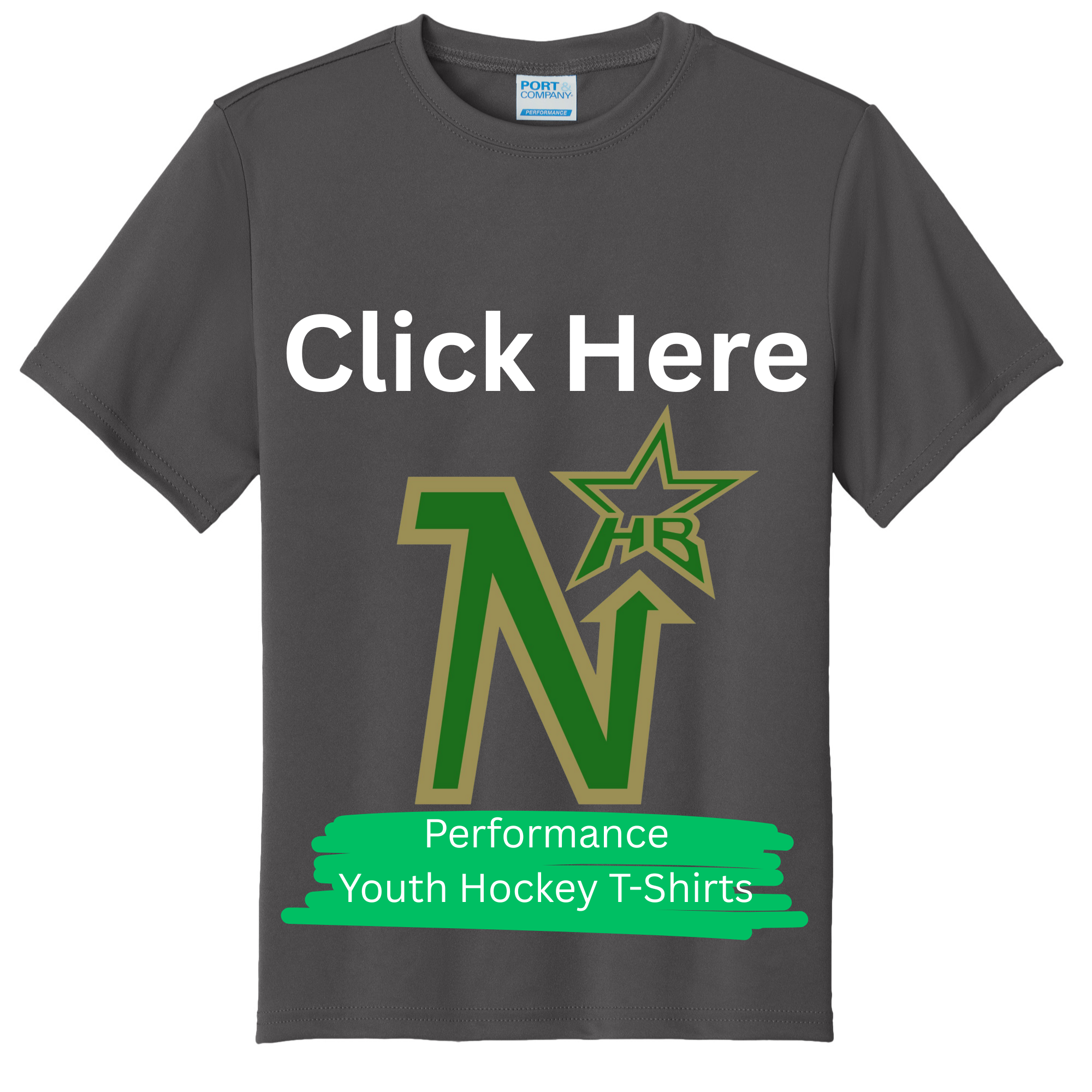 Youth- Hockey Performance Youth T-Shirts 100% Polyester