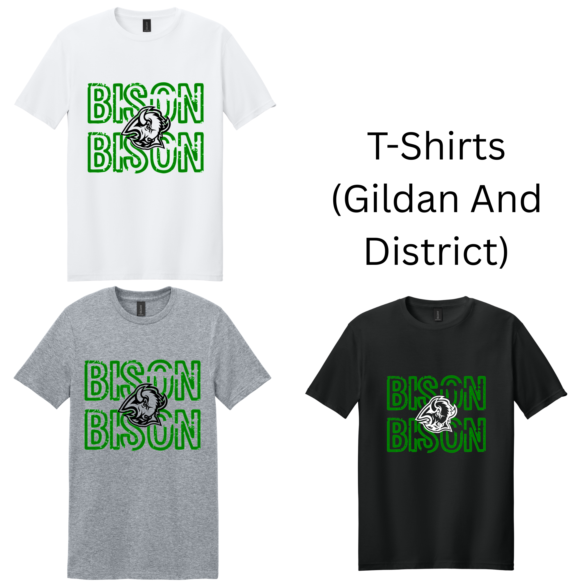 Bison Design 2-Stacked Bison