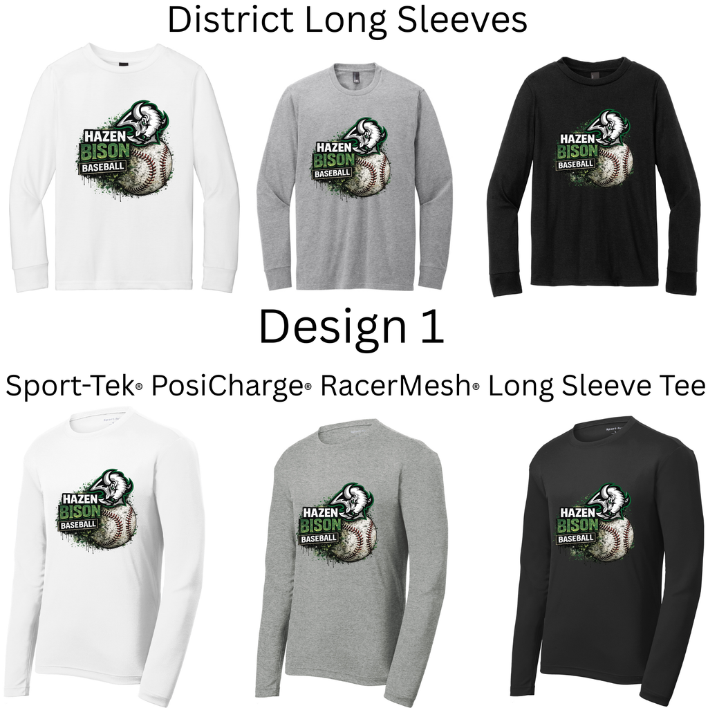Baseball Long Sleeves Both Regular and Polyester