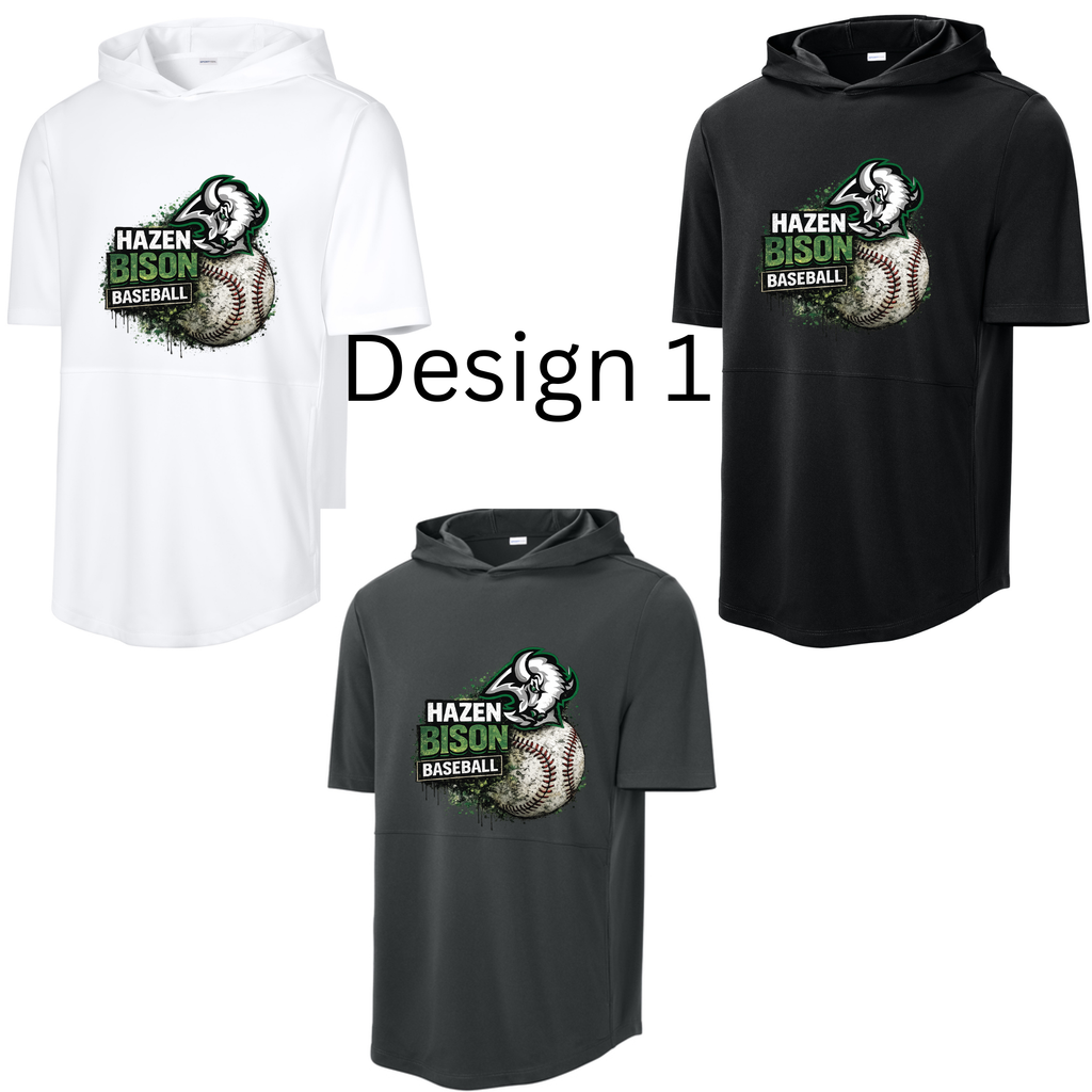 Baseball Club Sport-Tek Short Sleeve Hoodie