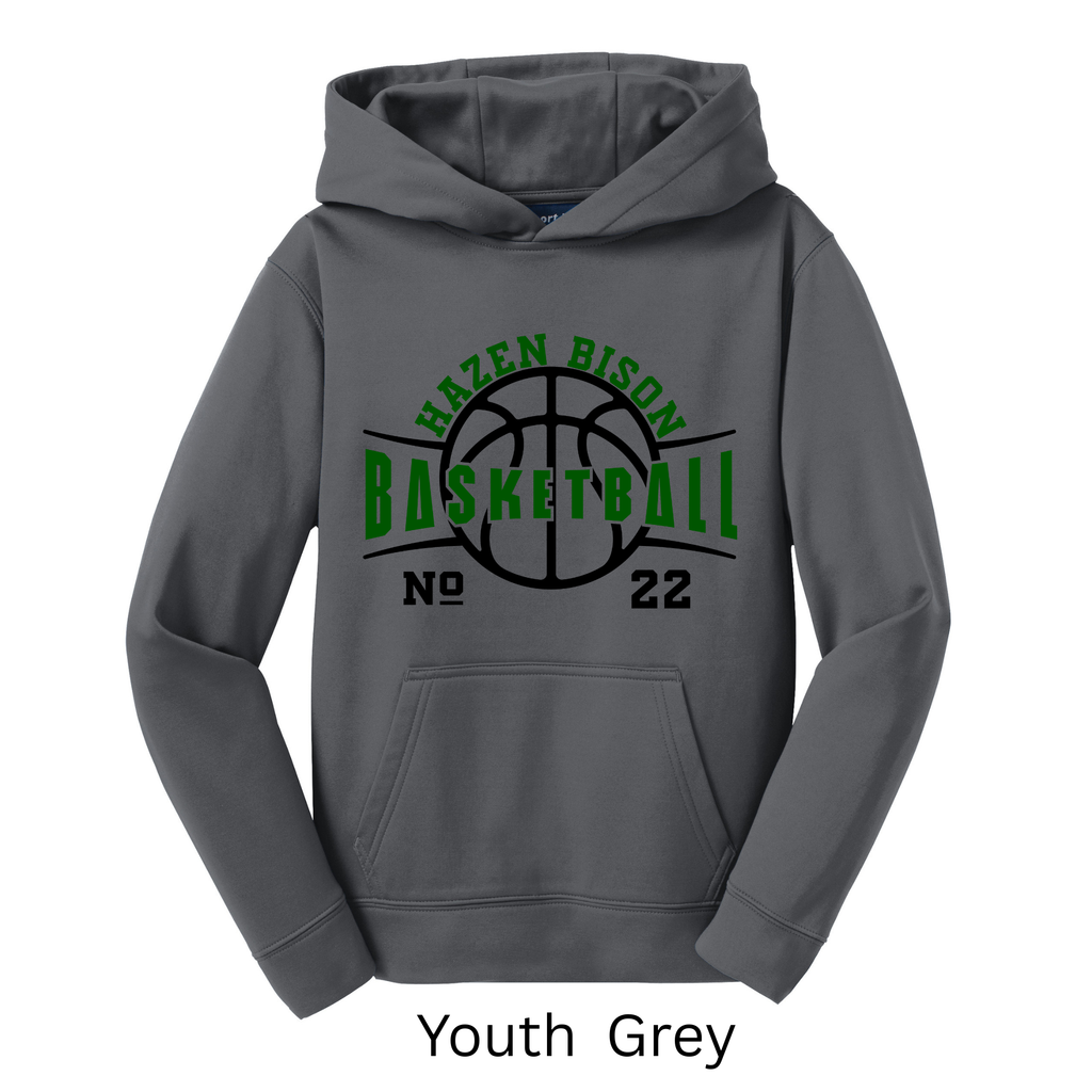Sport-Tek Sport-Wick Adult and Youth Hoodie Basketball 3