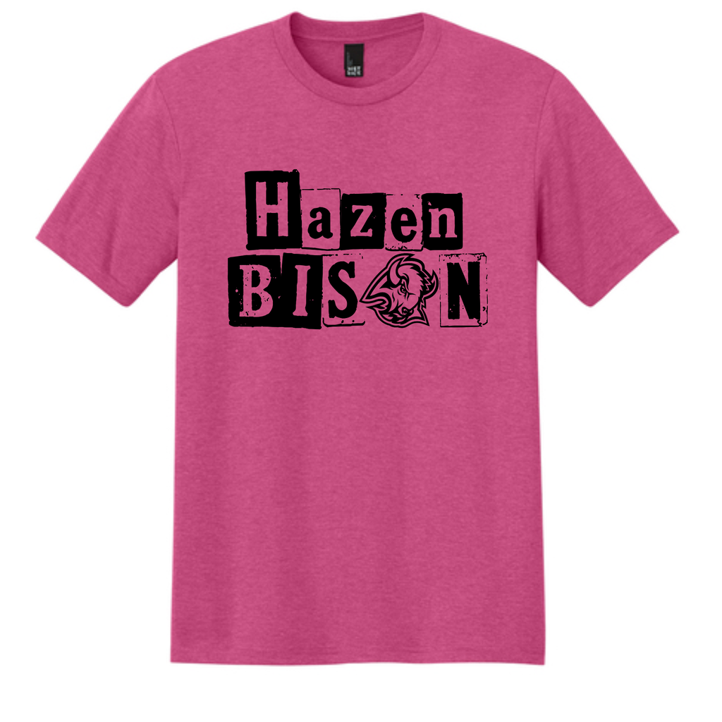 Pink Out Bison 15 Box Letters