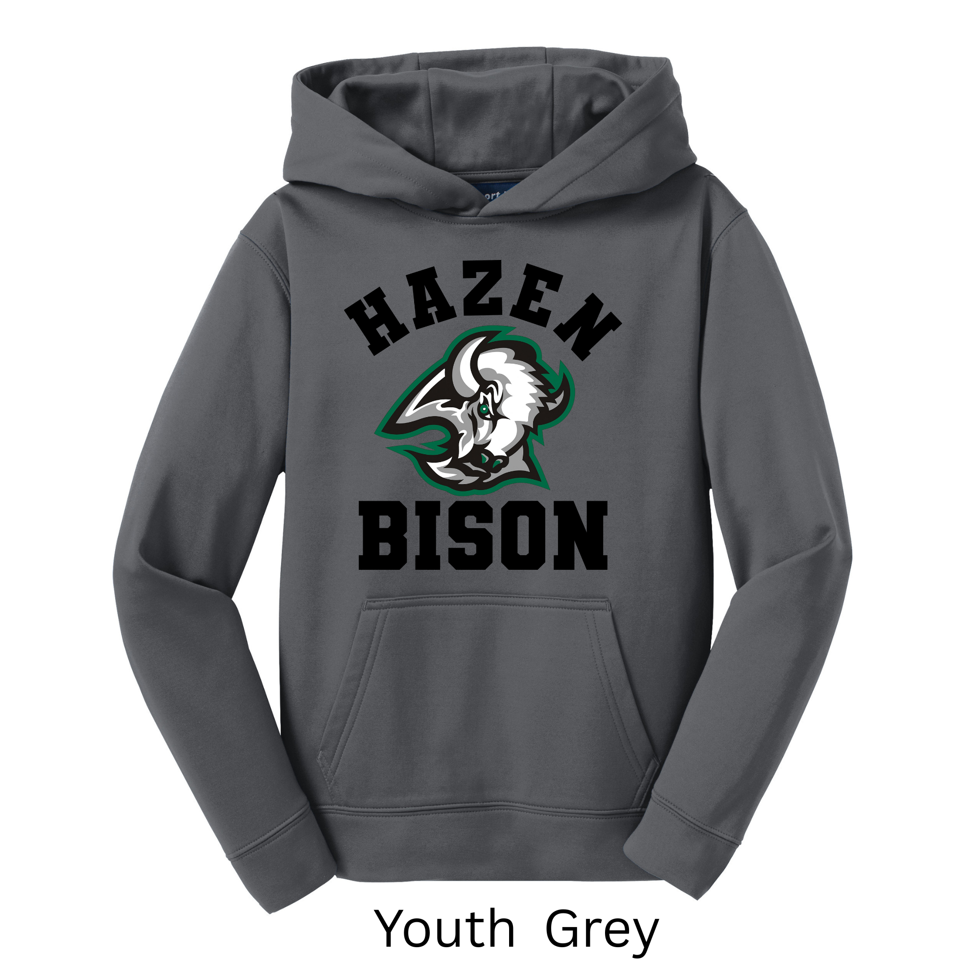 Sport-Tek Sport-Wick Adult and Youth Hoodie Bison 10
