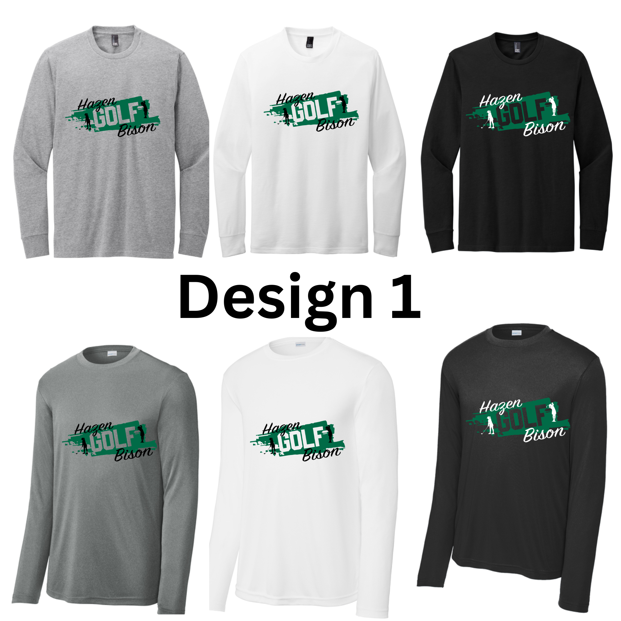 Girls Golf Long Sleeves Both Regular and Polyester