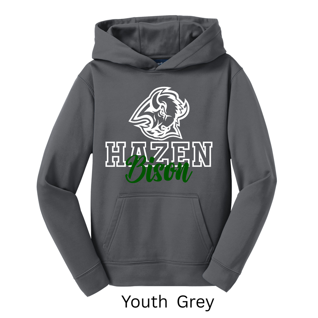 Sport-Tek Sport-Wick Adult and Youth Hoodie Bison 7