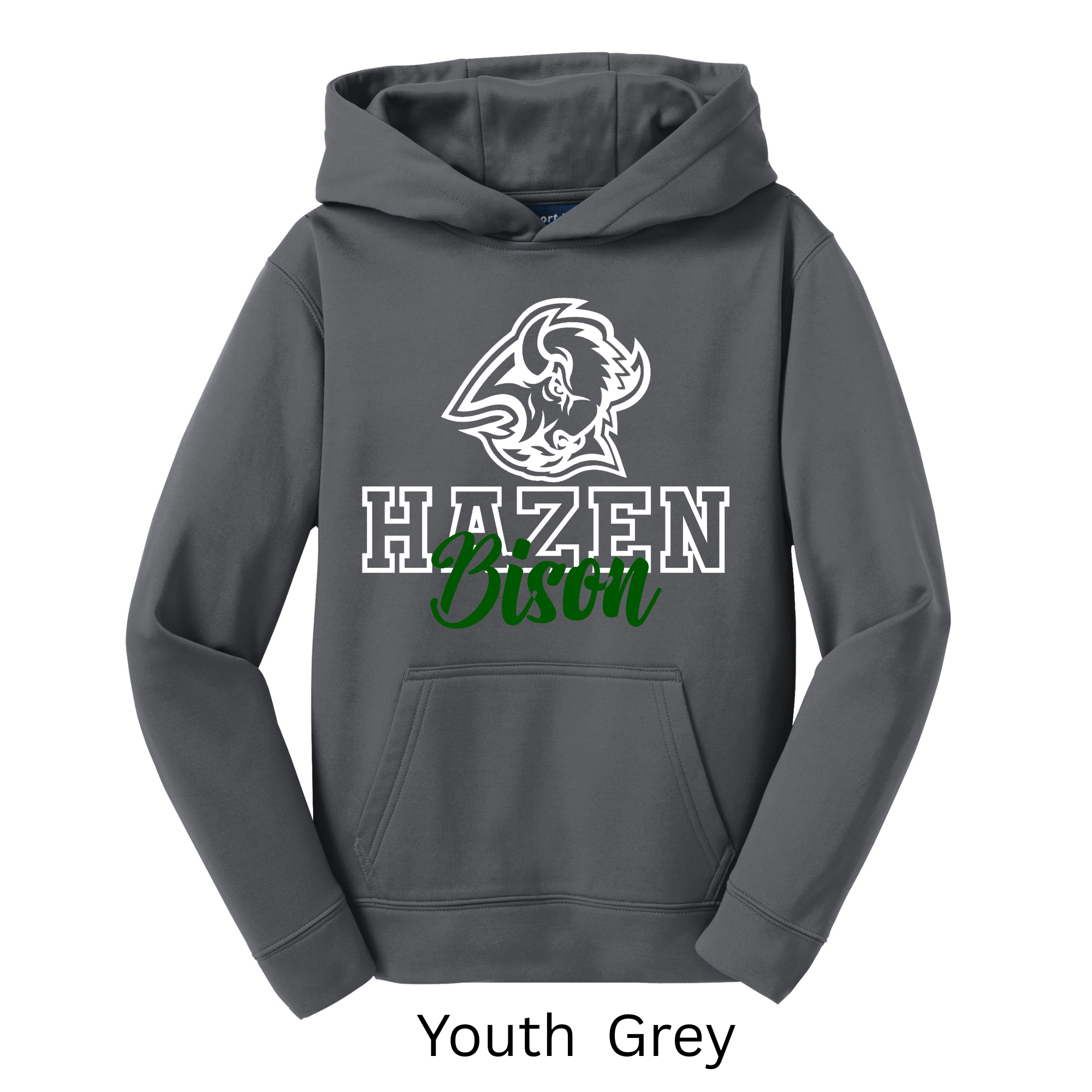 Sport-Tek Sport-Wick Adult and Youth Hoodie Bison 7