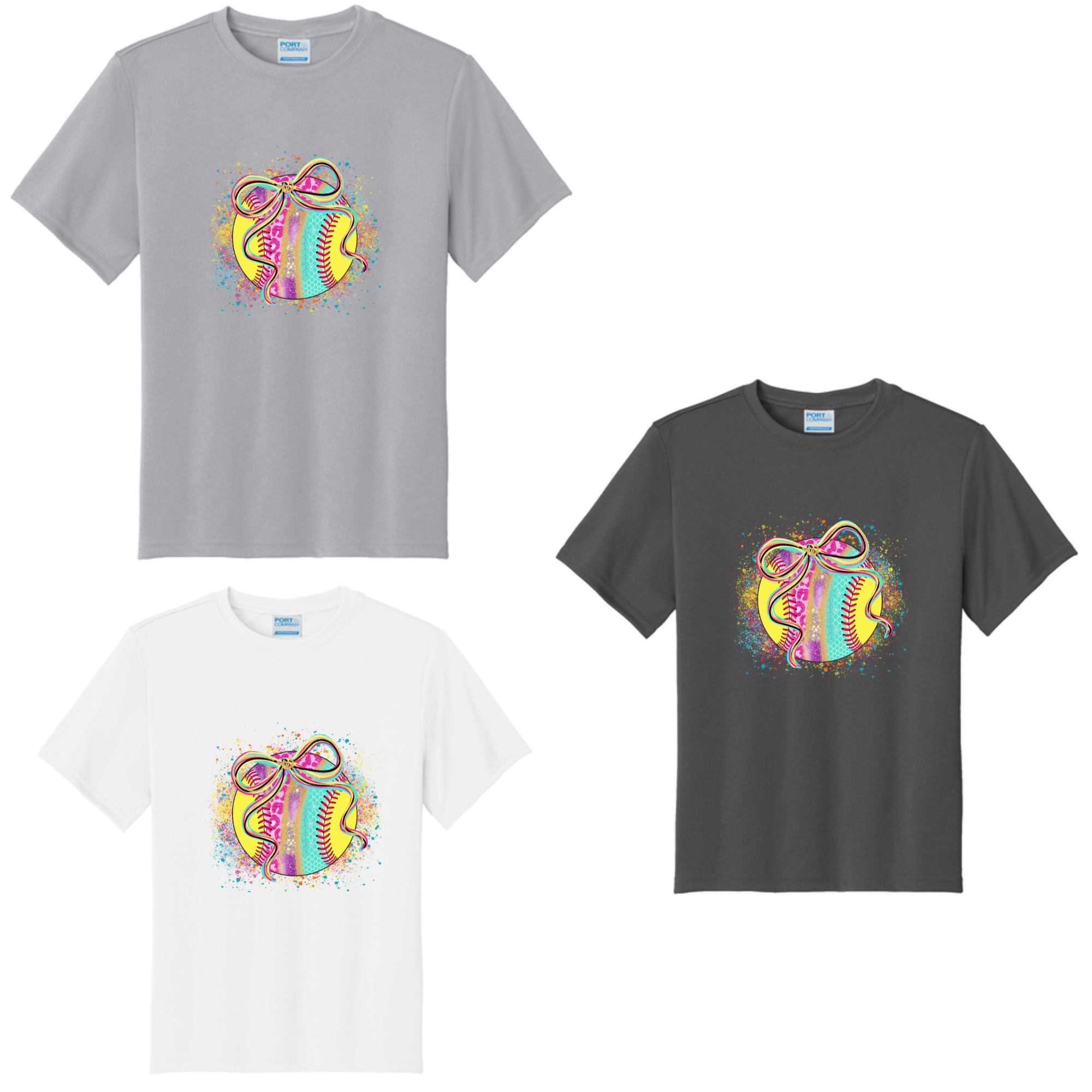 100% Poly Shirts Youth-  Softball