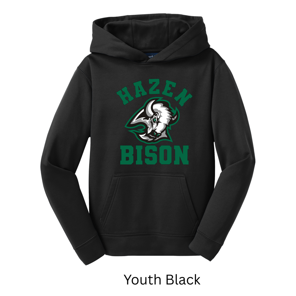Sport-Tek Sport-Wick Adult and Youth Hoodie Bison 10