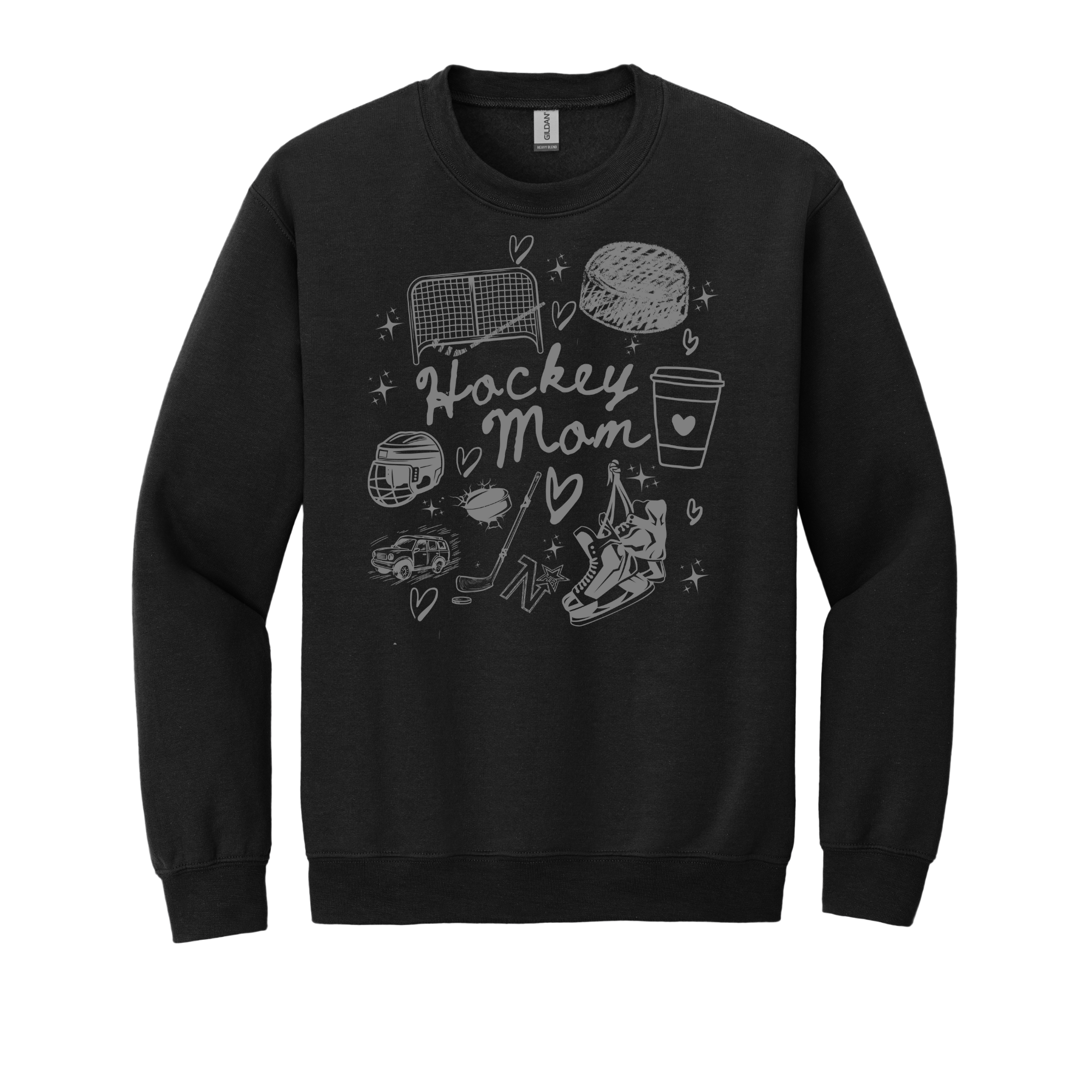 Crewneck Hockey Doodle Design