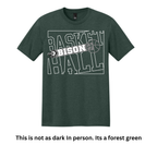 Basketball 9-Outline on Green apparel