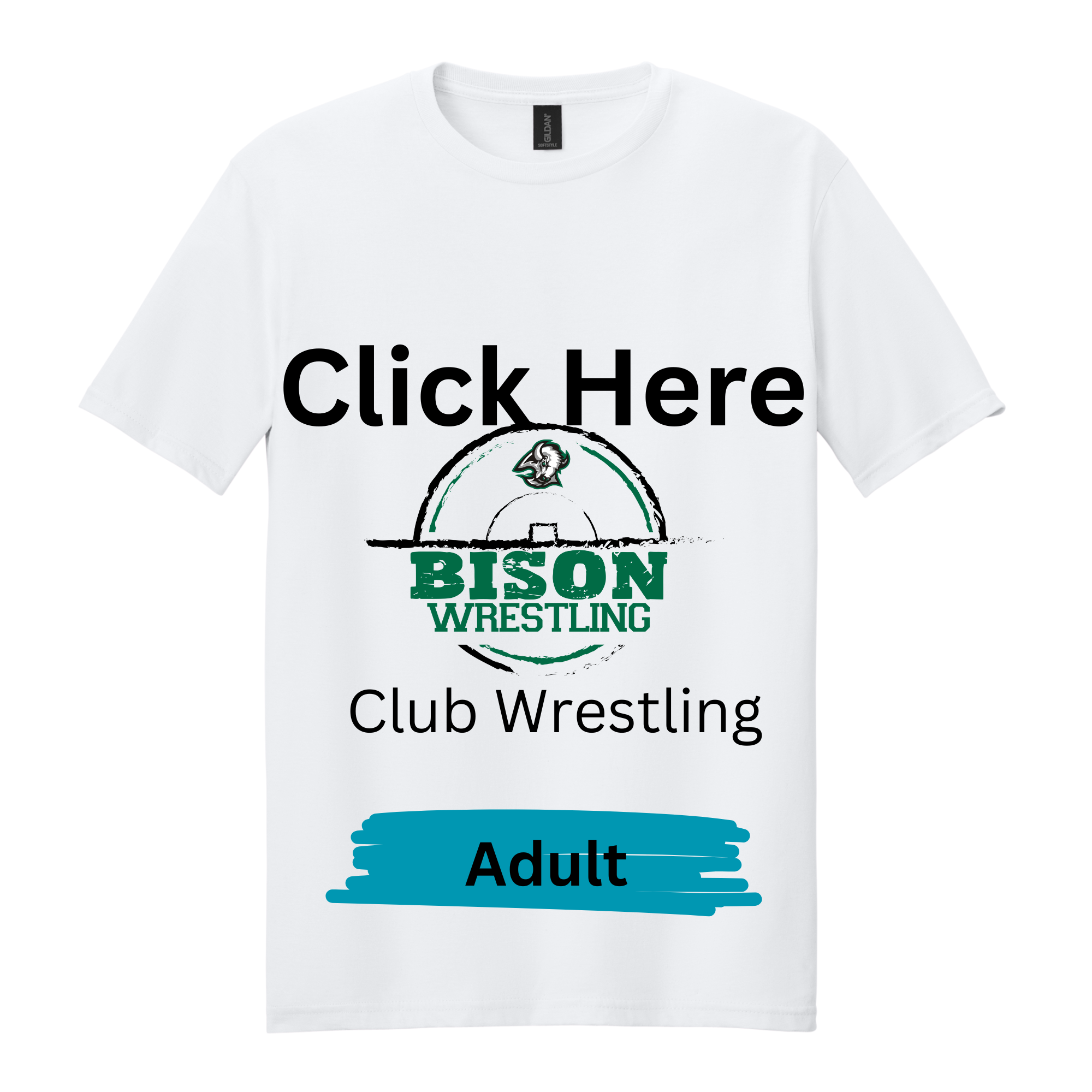 Adult- Bison Wrestling T-Shirt (Club)