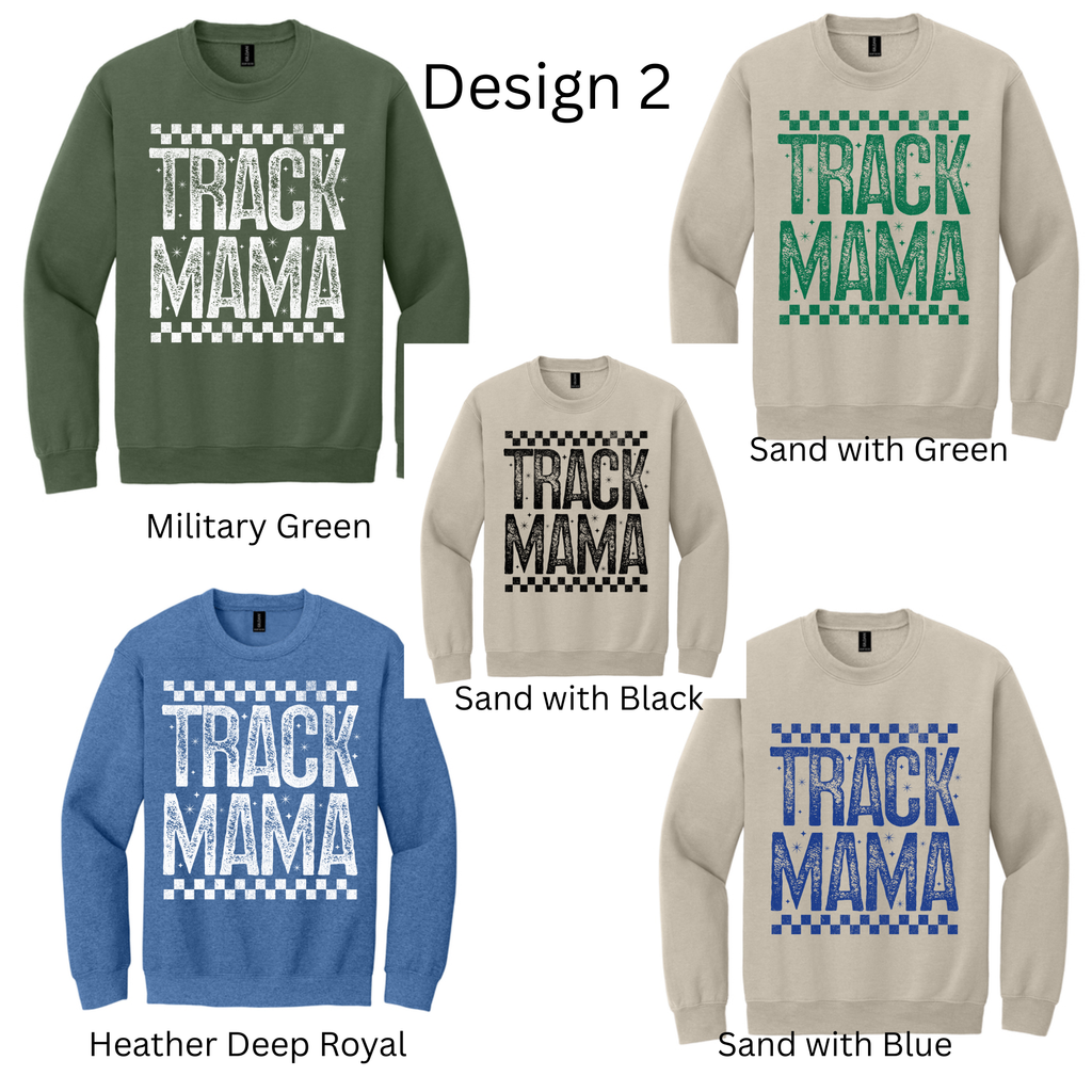 Crewneck Checkered Track and Field Designs