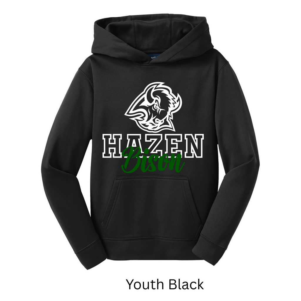 Sport-Tek Sport-Wick Adult and Youth Hoodie Bison 7