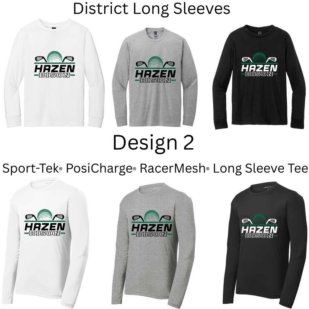 Golf Long Sleeves Both Regular and Polyester