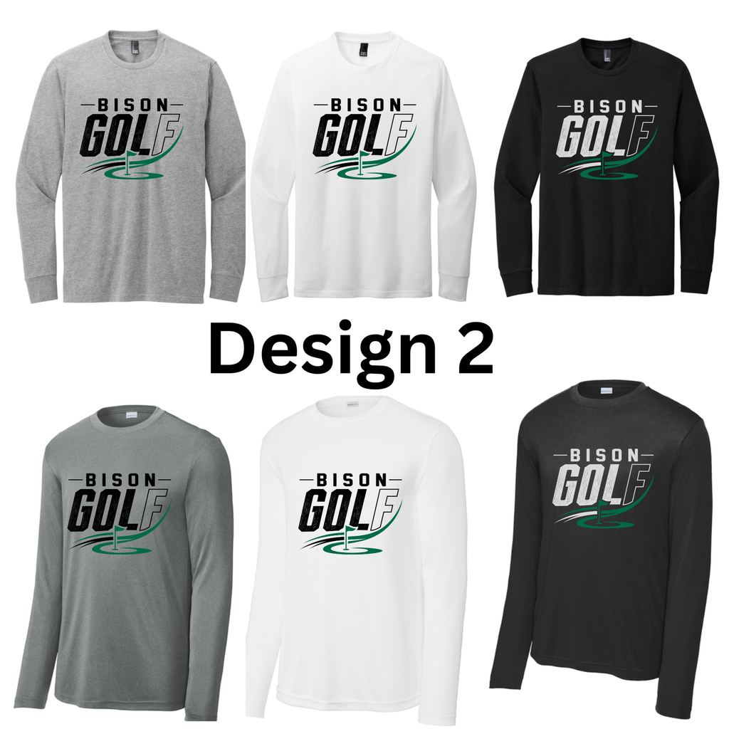 Girls Golf Long Sleeves Both Regular and Polyester