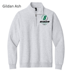 1/4 Zip Bison Football Big B