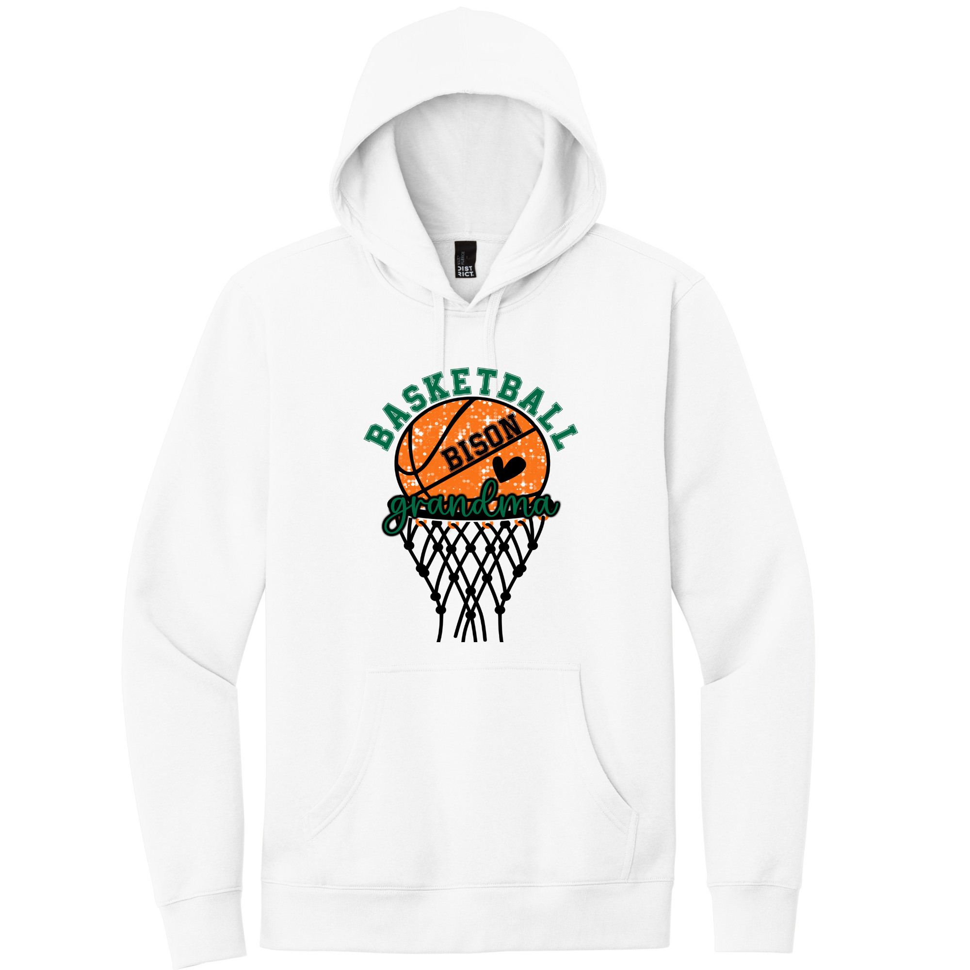 Hooded Sweatshirt Basketball Grandma