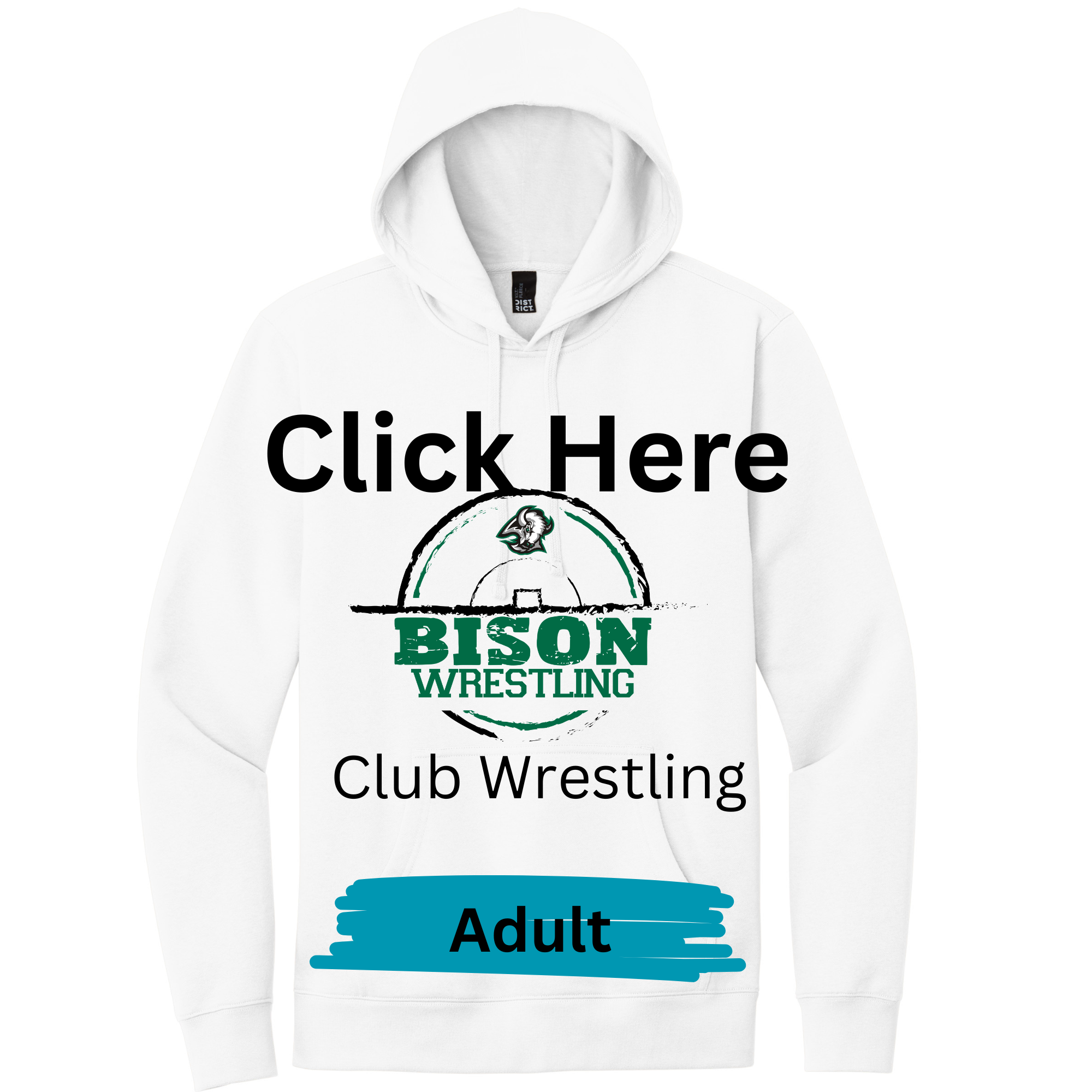 Adult- Bison Wrestling Hoodie (Club)