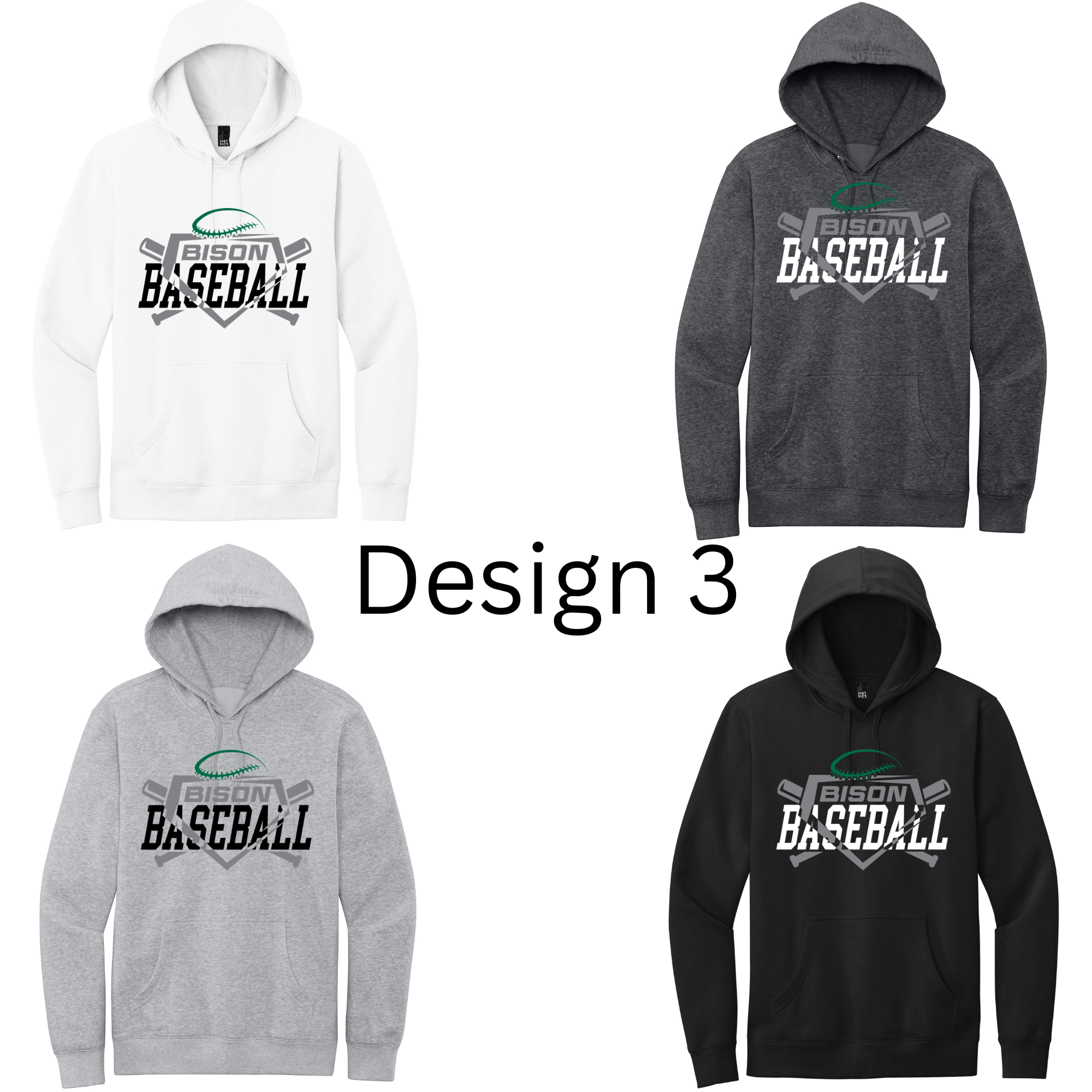 Baseball Hoodie- Adult and Youth