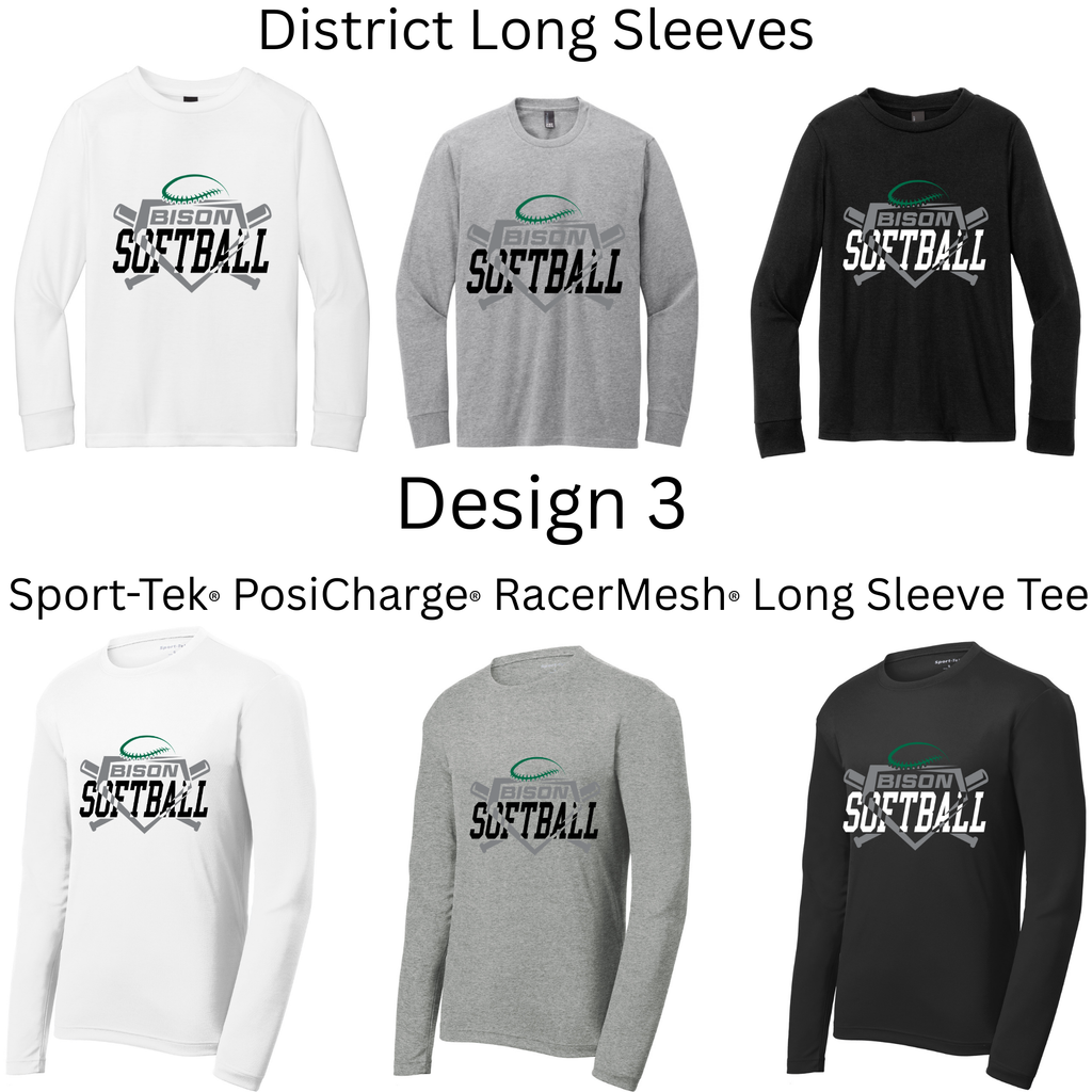 Softball Long Sleeves Both Regular and Polyester