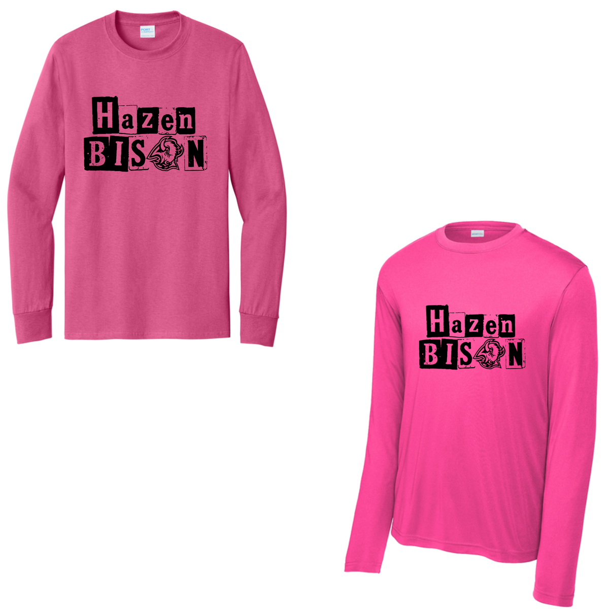 Pink Out Bison 15 Box Letters
