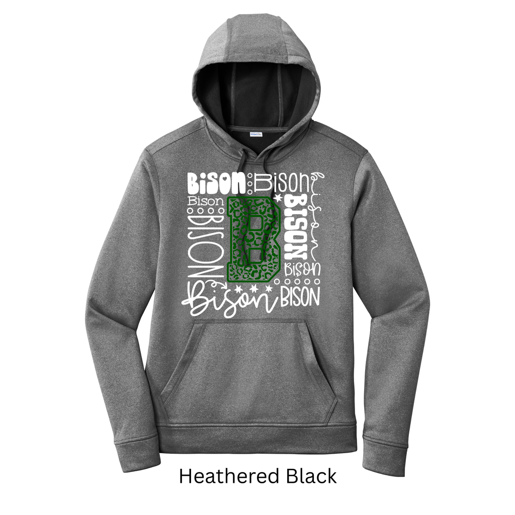 Sport-Tek Sport-Wick Adult and Youth Hoodie Bison 8