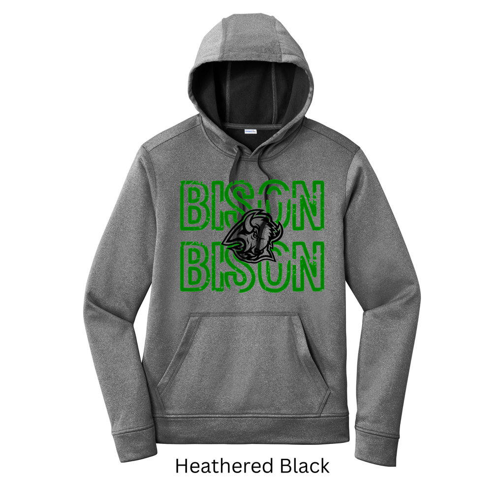 Sport-Tek Sport-Wick Adult and Youth Hoodie Bison 1