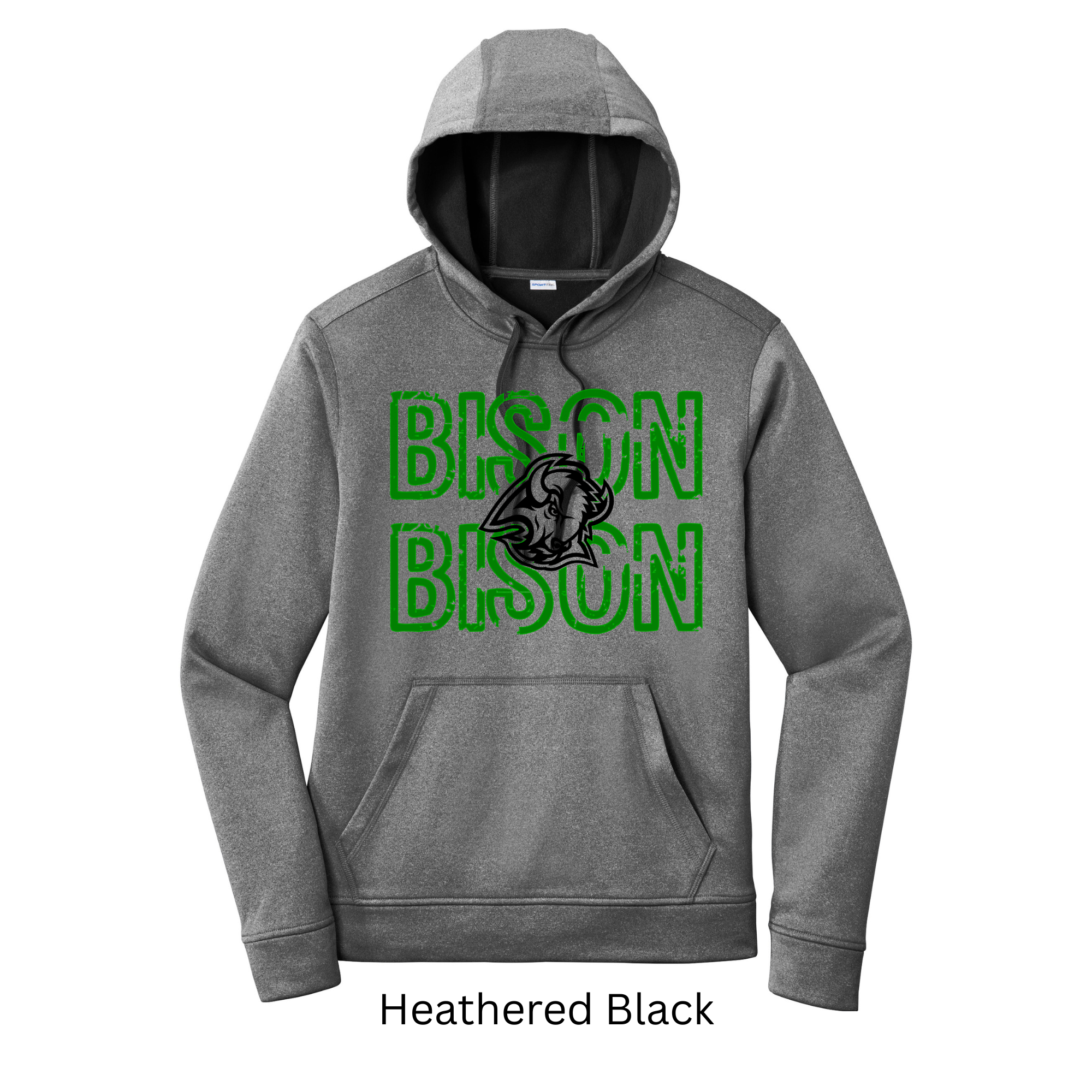 Sport-Tek Sport-Wick Adult and Youth Hoodie Bison 1