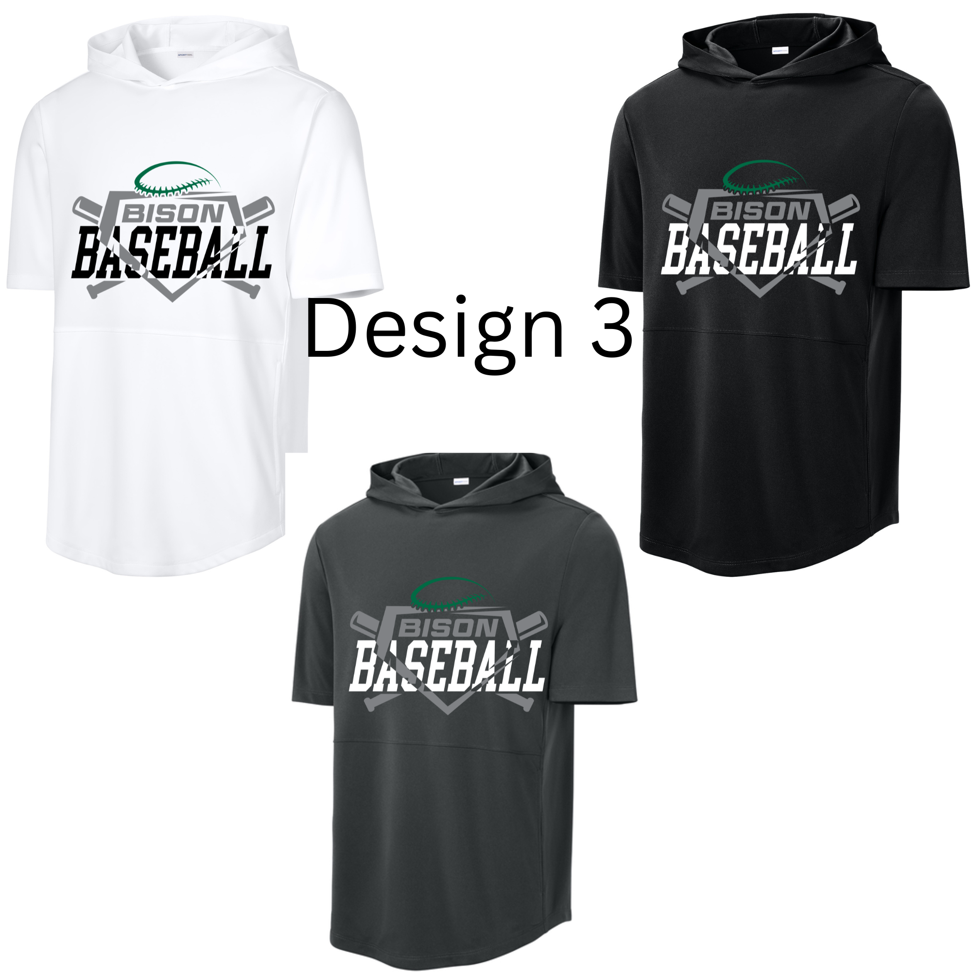 Baseball Club Sport-Tek Short Sleeve Hoodie