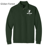 1/4 Zip Bison Football Big B