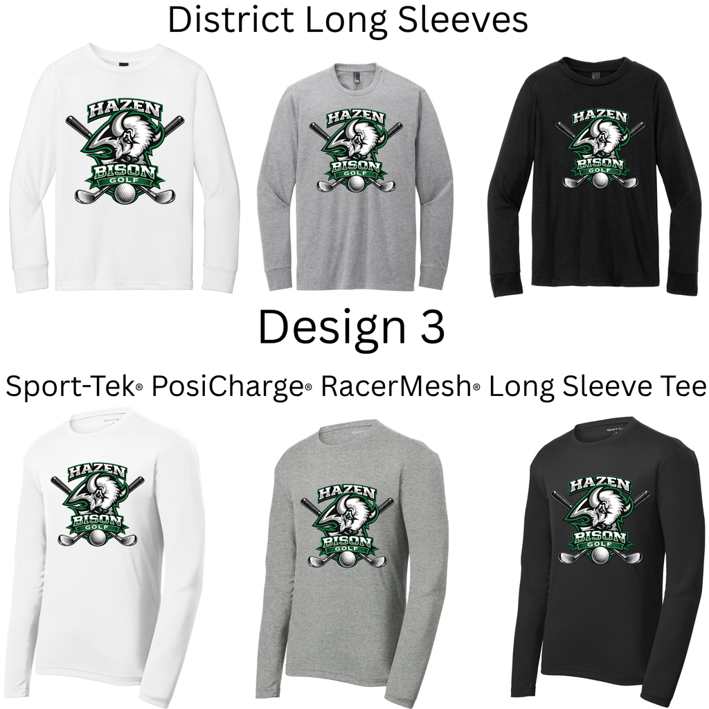 Golf Long Sleeves Both Regular and Polyester
