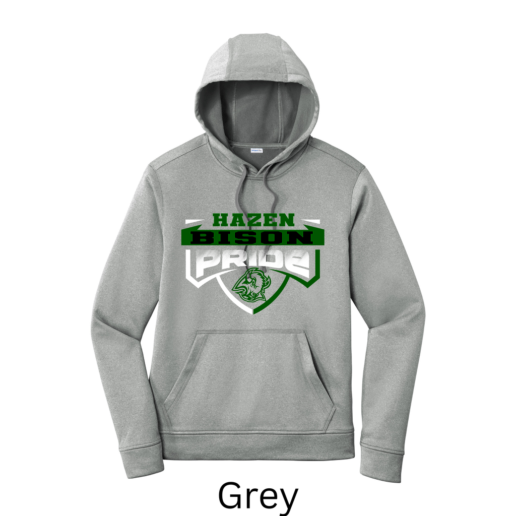 Sport-Tek Sport-Wick Adult and Youth Hoodie Bison 3