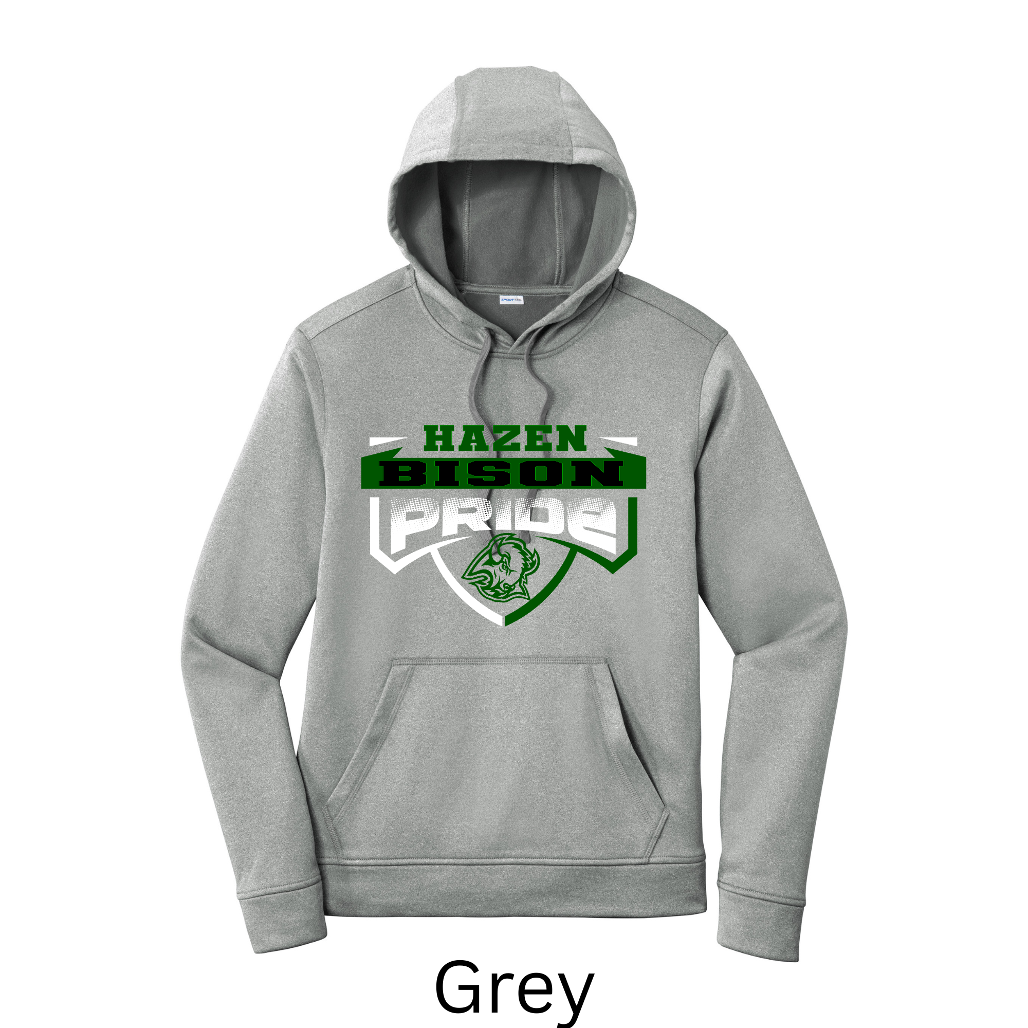 Sport-Tek Sport-Wick Adult and Youth Hoodie Bison 3