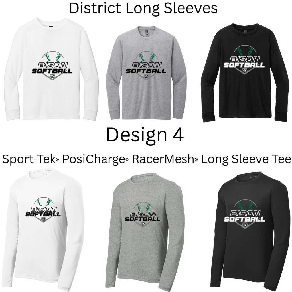 Softball Long Sleeves Both Regular and Polyester