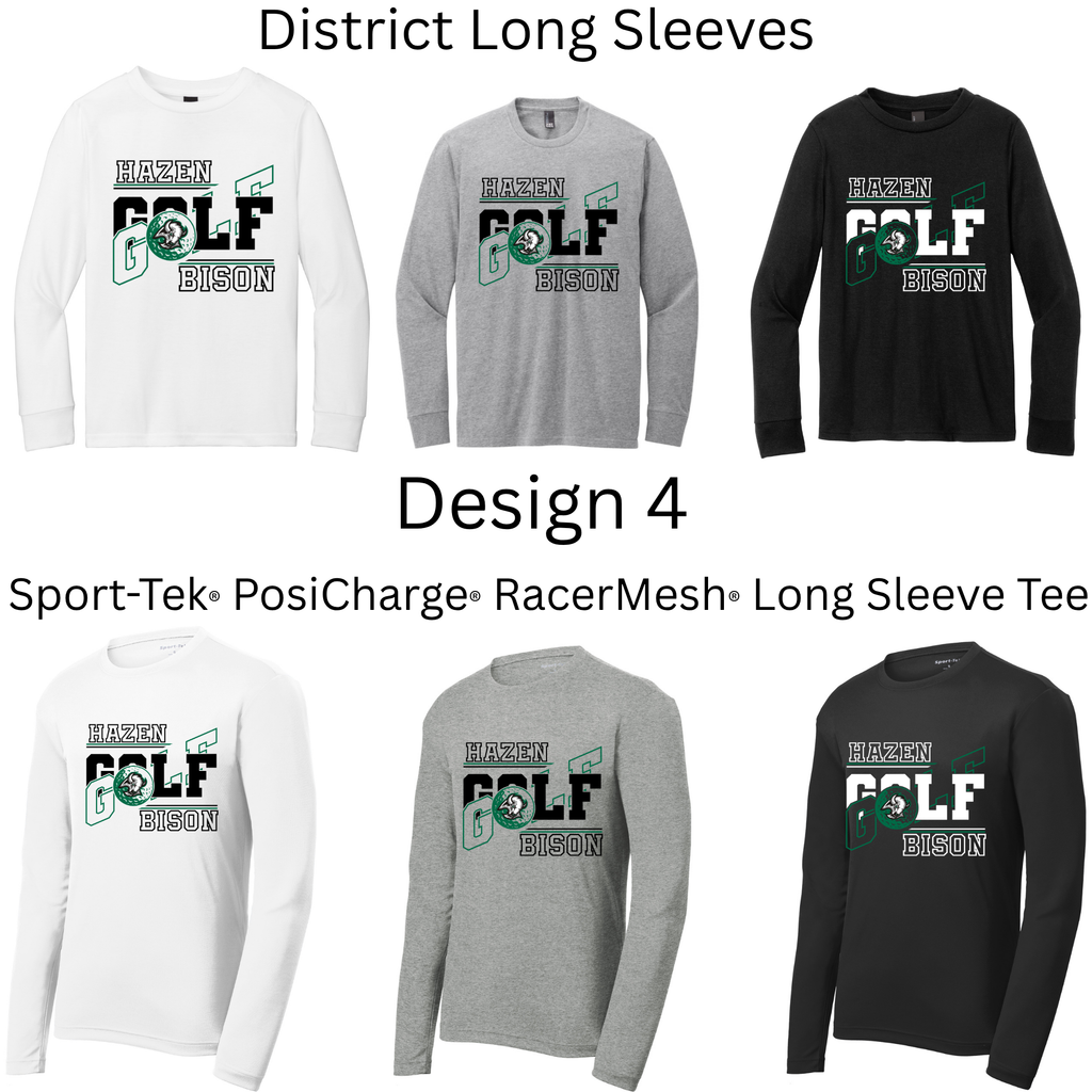 Golf Long Sleeves Both Regular and Polyester