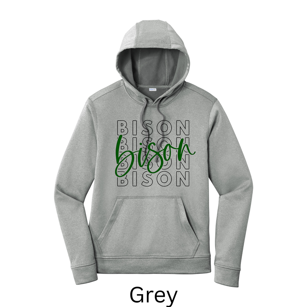 Sport-Tek Sport-Wick Adult and Youth Hoodie Bison 9