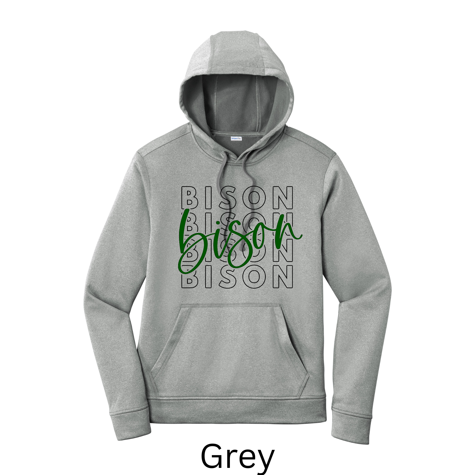 Sport-Tek Sport-Wick Adult and Youth Hoodie Bison 9