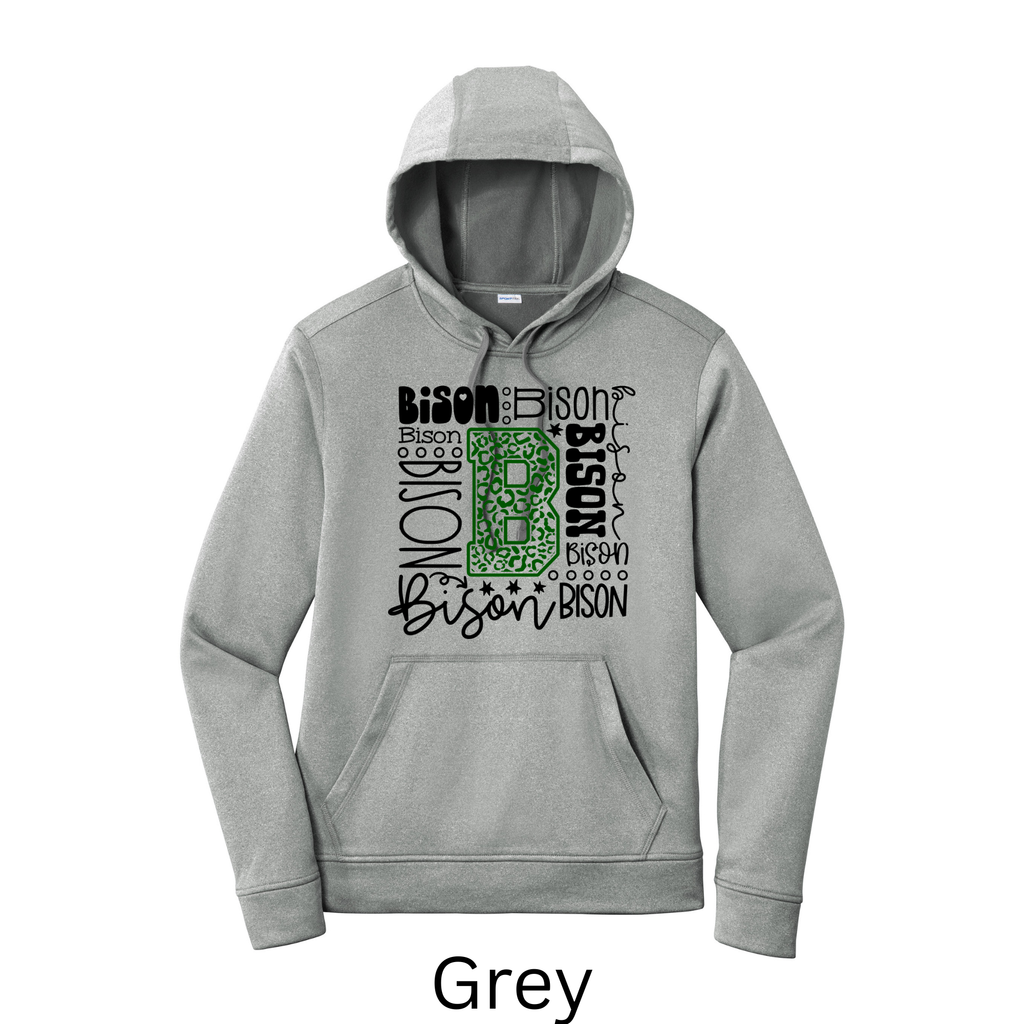 Sport-Tek Sport-Wick Adult and Youth Hoodie Bison 8