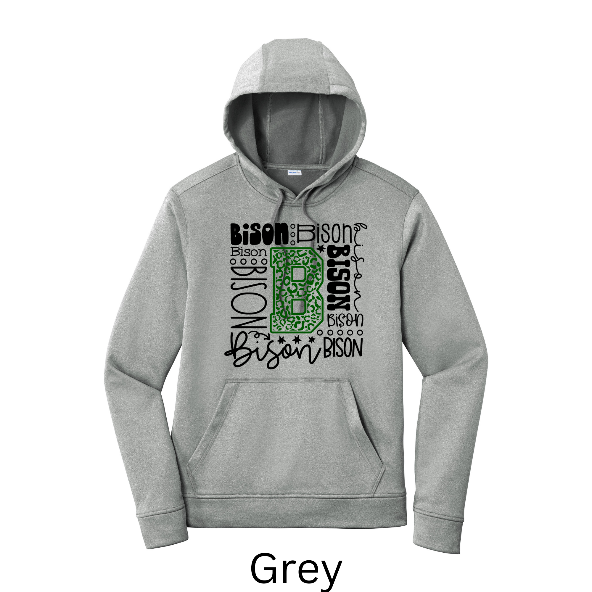 Sport-Tek Sport-Wick Adult and Youth Hoodie Bison 8