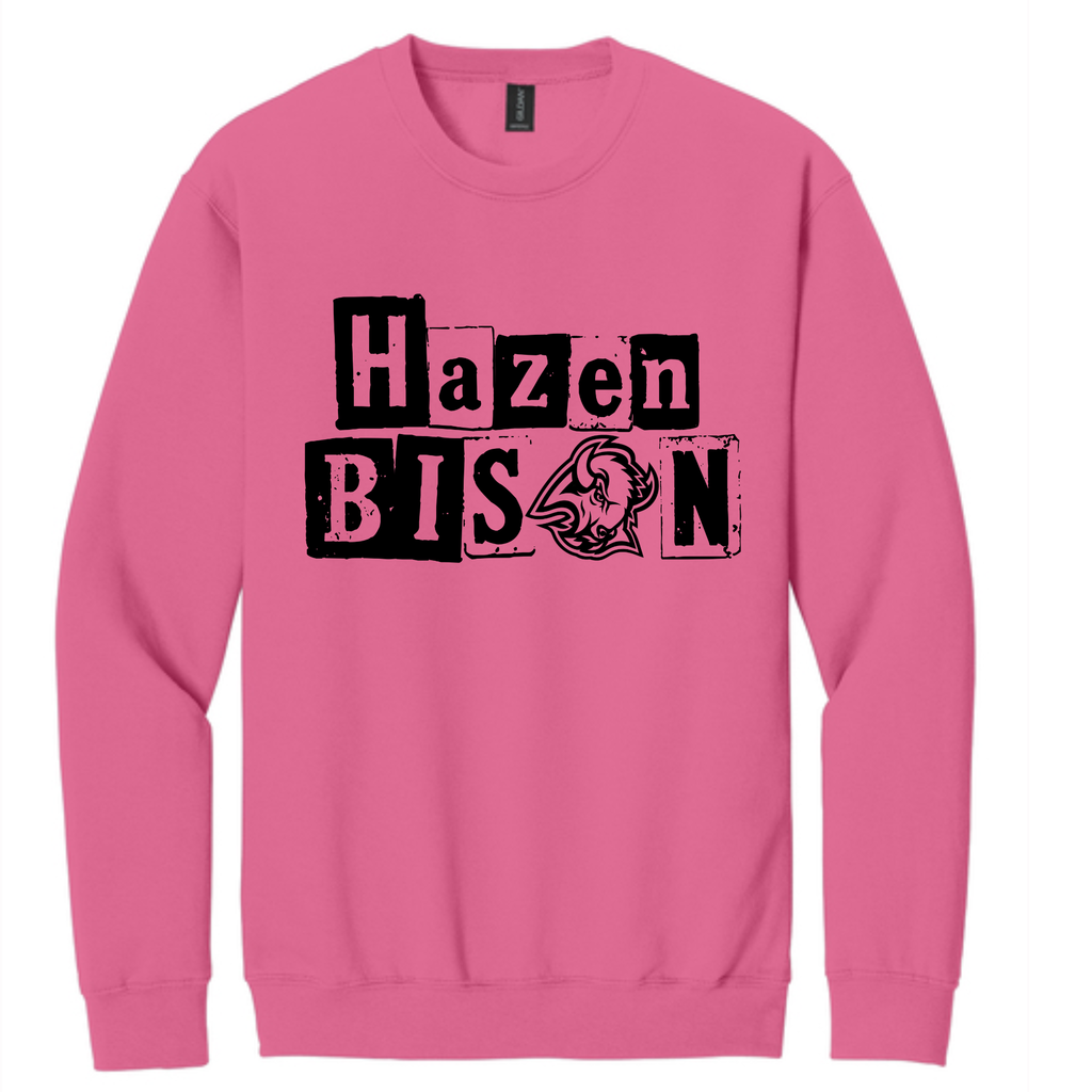 Pink Out Bison 15 Box Letters