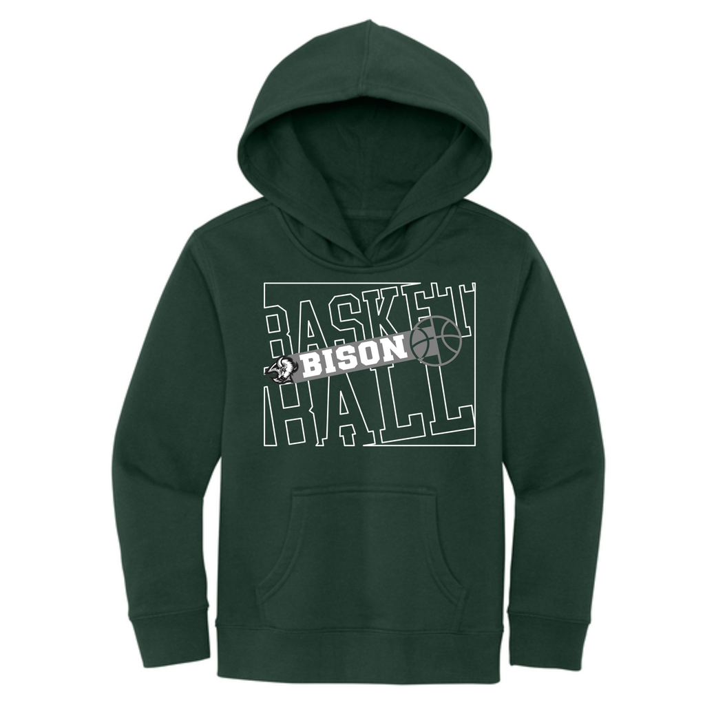 Basketball 9-Outline on Green apparel