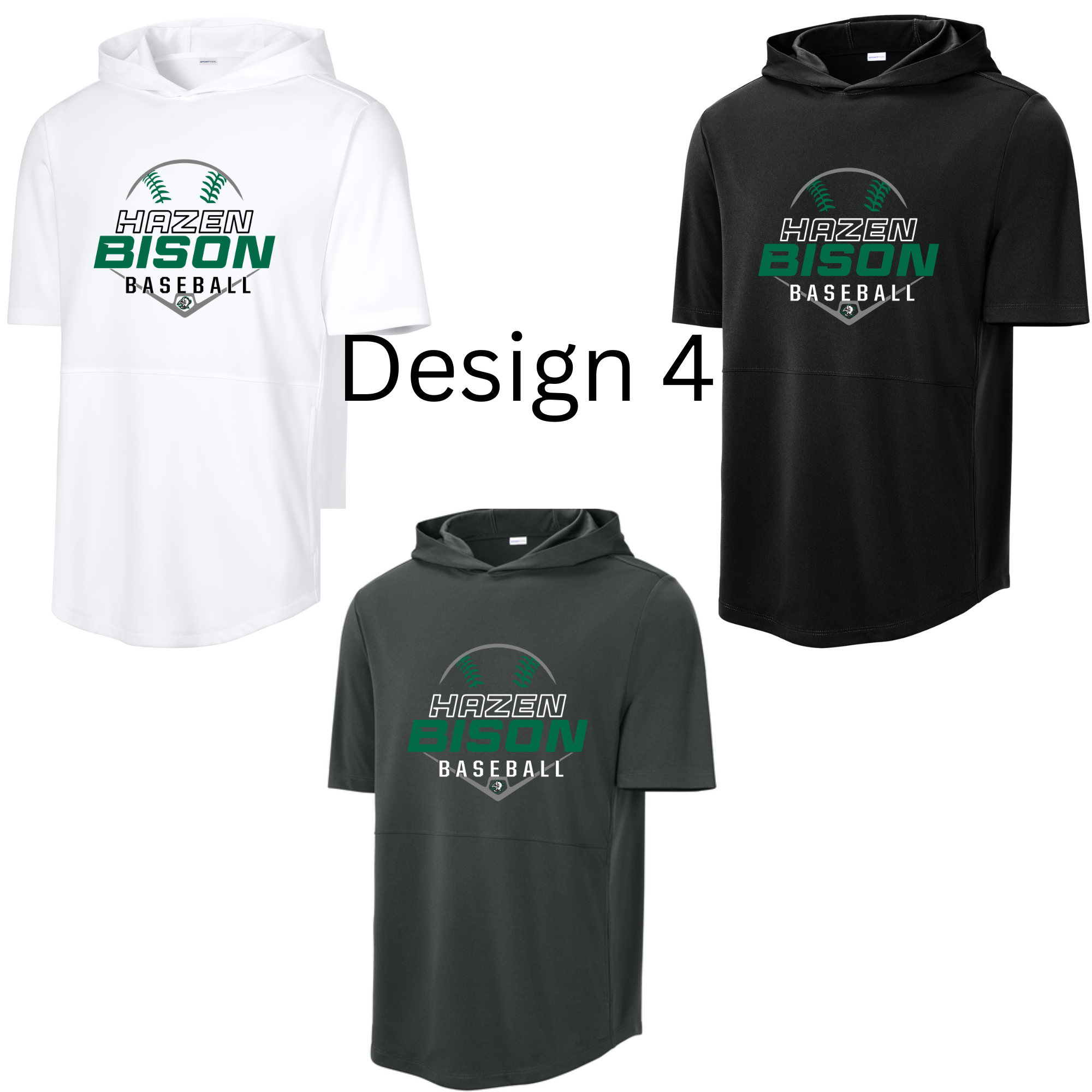 Baseball Club Sport-Tek Short Sleeve Hoodie
