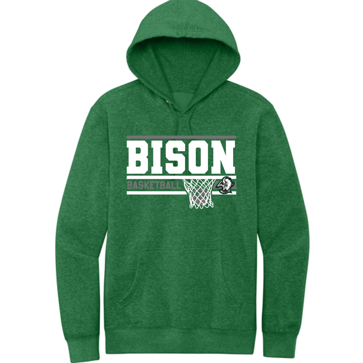 Basketball 8- Lines on Green Apparel