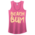 Beach Bum pink District® Women’s Perfect Tri® Racerback Tank